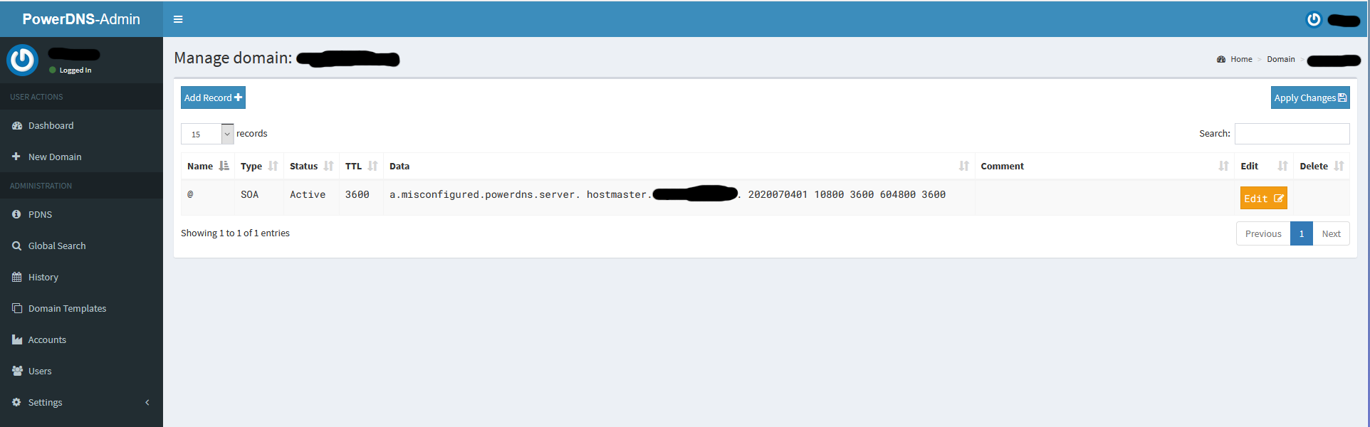 New domain doesn't apply the template · Issue #775 · PowerDNS-Admin ...