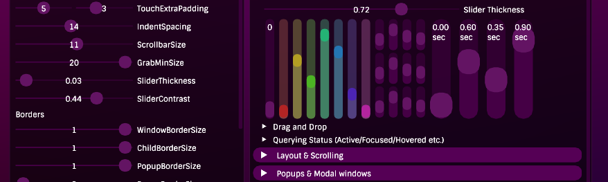 imgui Slider Size and Progress Contrast