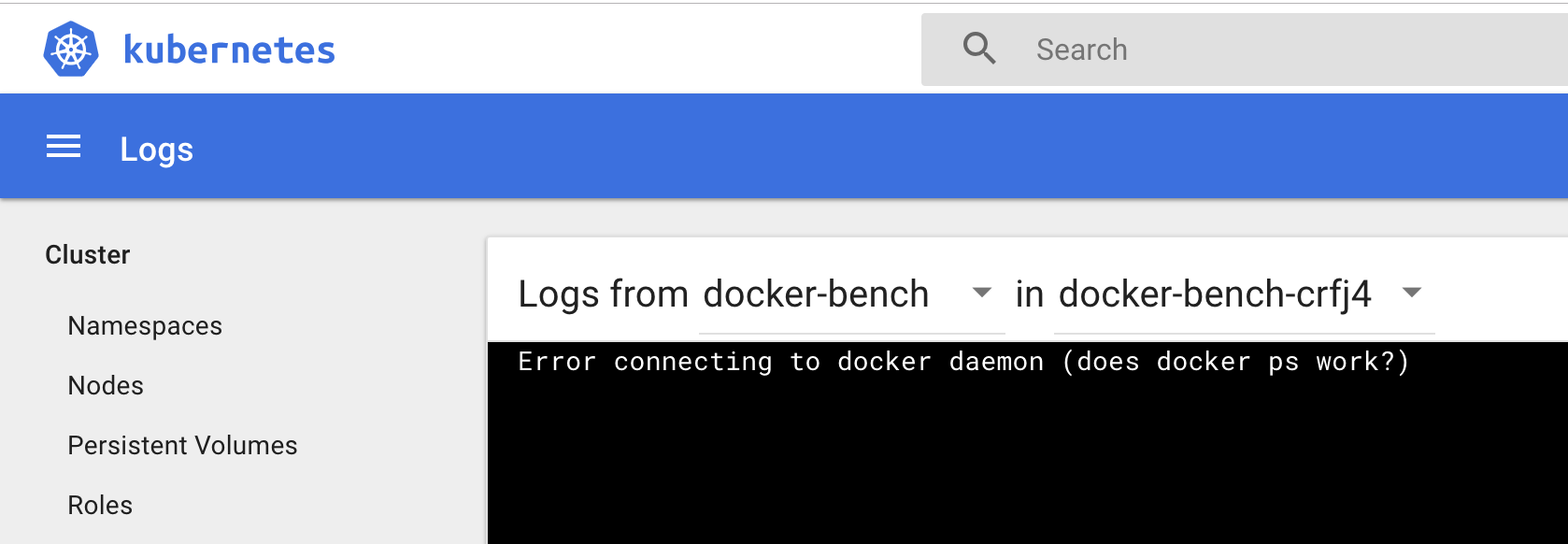 Running on Kubernetes · Issue #318 · docker/docker-bench-security · GitHub