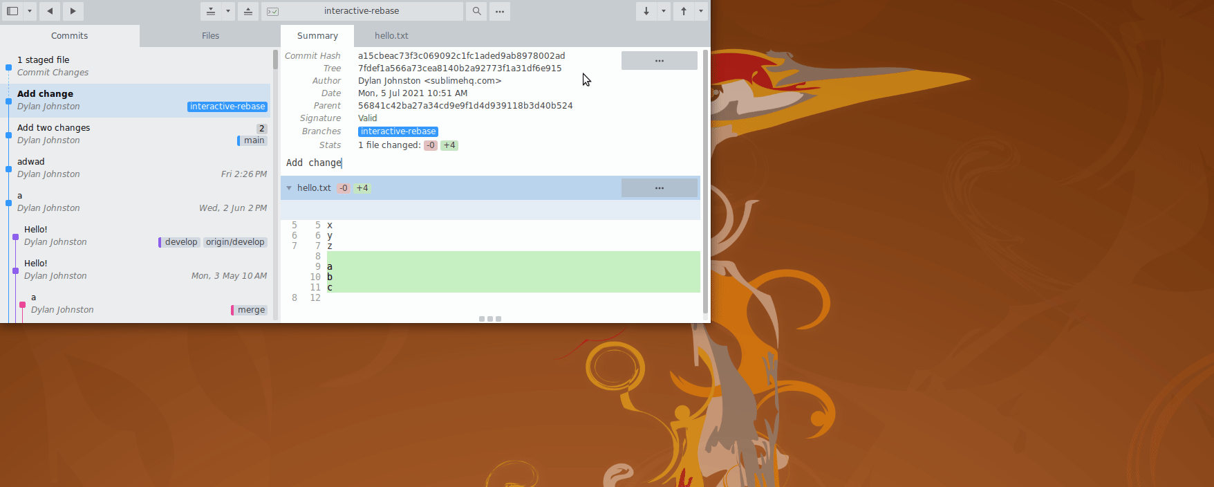Allow amend commit on commit message even without staged files · Issue