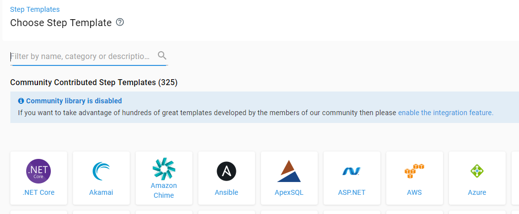 Step Template selection is incorrectly prompting a message that the ...