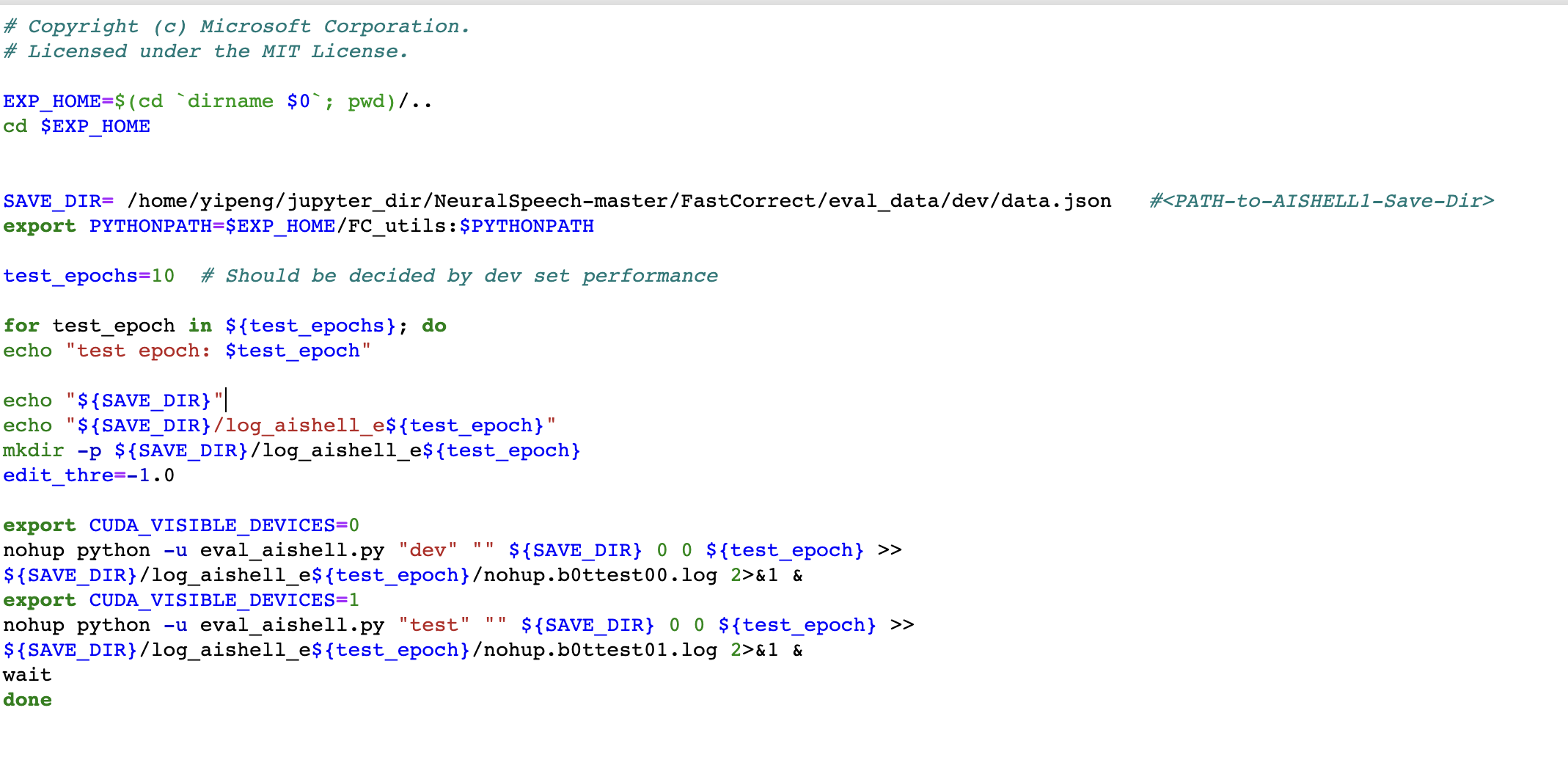 FastCorrect的test_ft.sh问题 · Issue #68 · microsoft/NeuralSpeech · GitHub