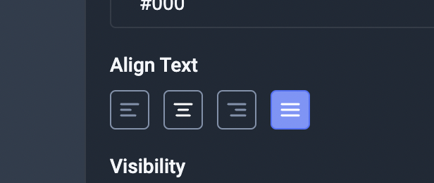 Center alignment icon of text widget's alignment property is different ...