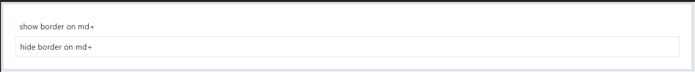 Border utilities dont seem to be working with breakpoints · Issue ...