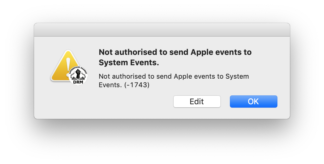 Can't remove DRM in the latest version of Mojave Beta · Issue #605 ...