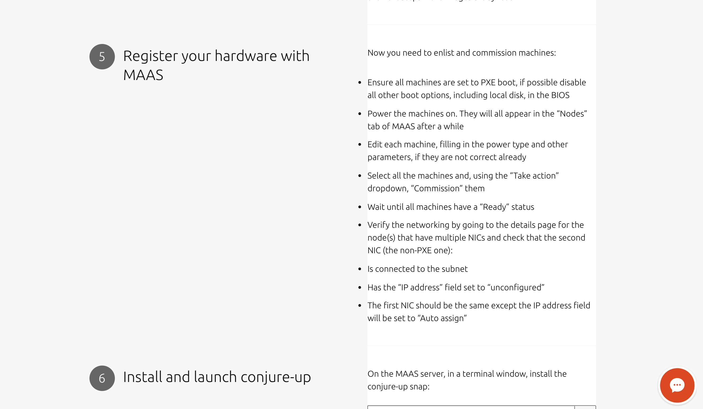 In the Openstack installation instructions, add a next button between ...