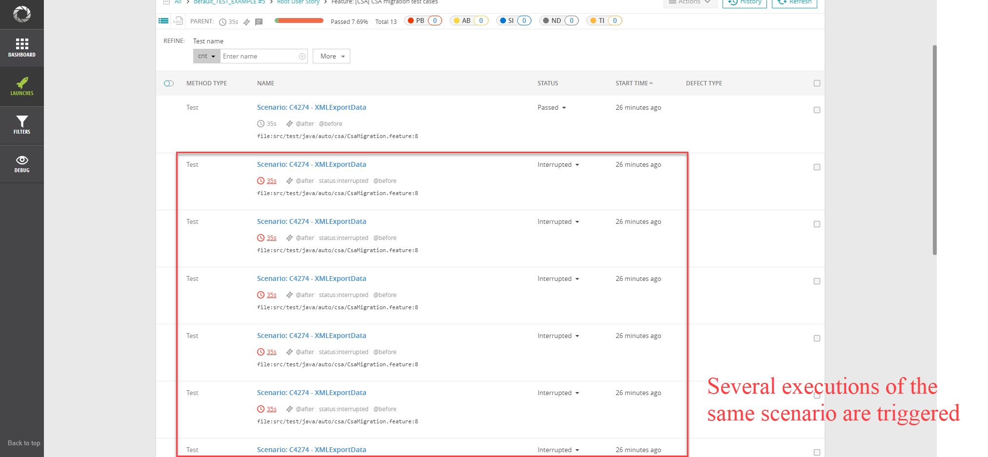 Error is displayed if you try to run cucumber tests in parallel · Issue