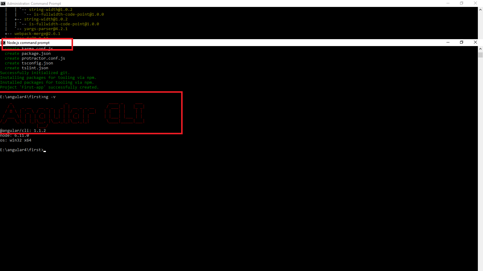 Ng Is Not Recognized As Valid Command Even After Successful Npm Install Issue 1149 Angular Angular Cli Github