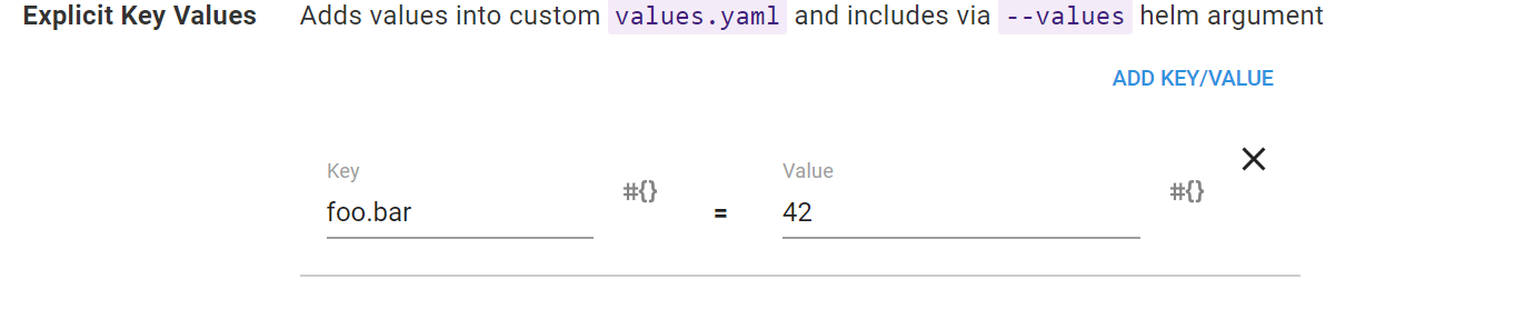 Ensure Helm values supplied by the Key/Value option are properly ...