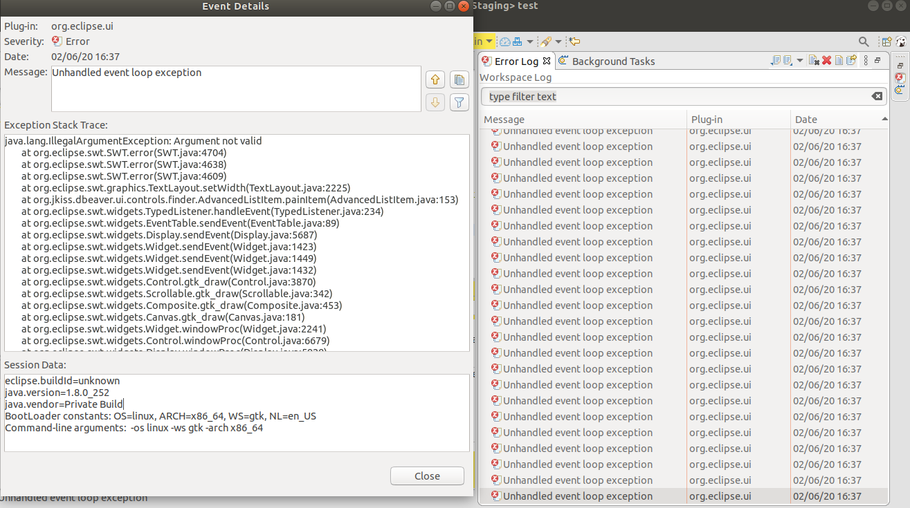 Dbeaver freezing executing query every time I left it unused for 5 ...