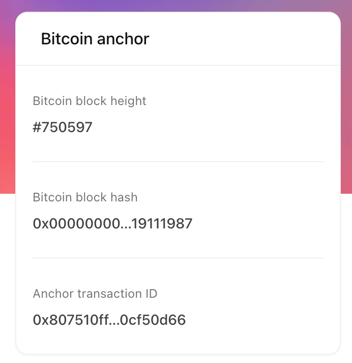 Add a link to the blockchain.com Explorer from the Bitcoin Block Hight ...
