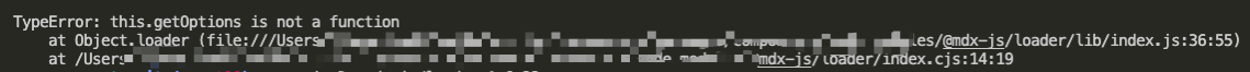 TypeError: this.getOptions is not a function · Issue #2054 · mdx-js/mdx ...