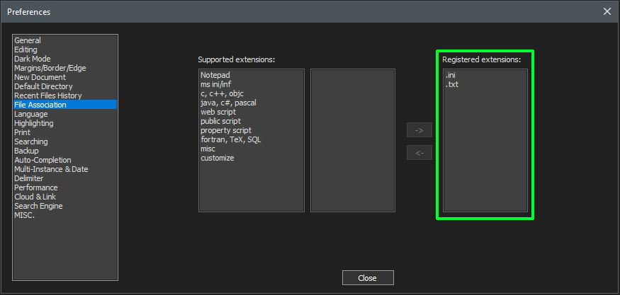 Dark Mode and Style settings lost if opening a txt file rather than ...