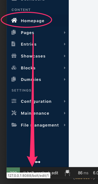 Admin menu links · Issue #287 · bolt/core · GitHub