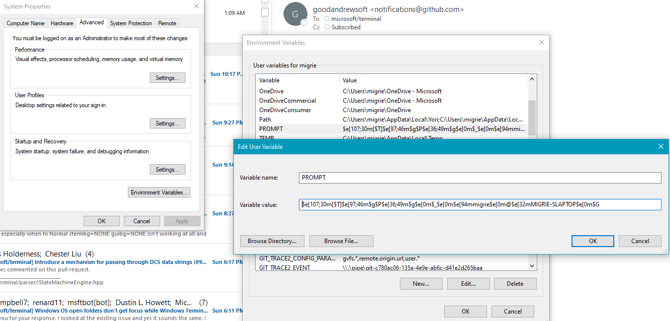 Prompt, history · Issue #9645 · microsoft/terminal · GitHub