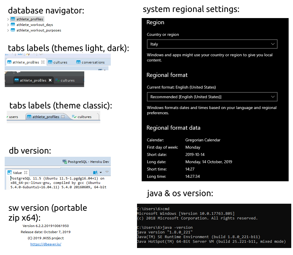 Scrambled labels on tabs in GUI · Issue #6339 · dbeaver/dbeaver