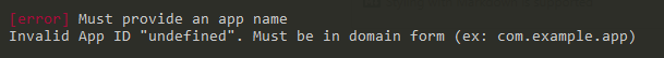 Different error message on `npx cap init` · Issue #268 · ionic-team ...