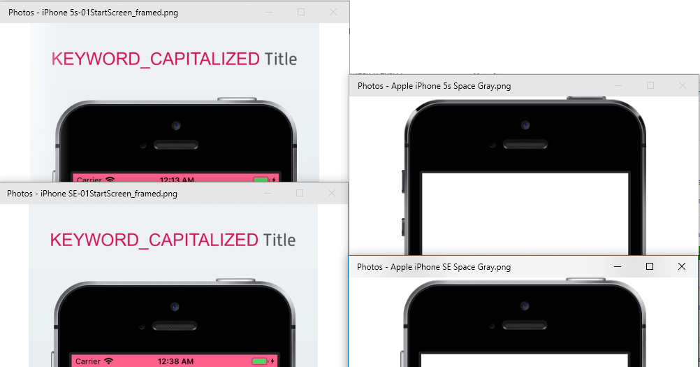 framed iphone photos