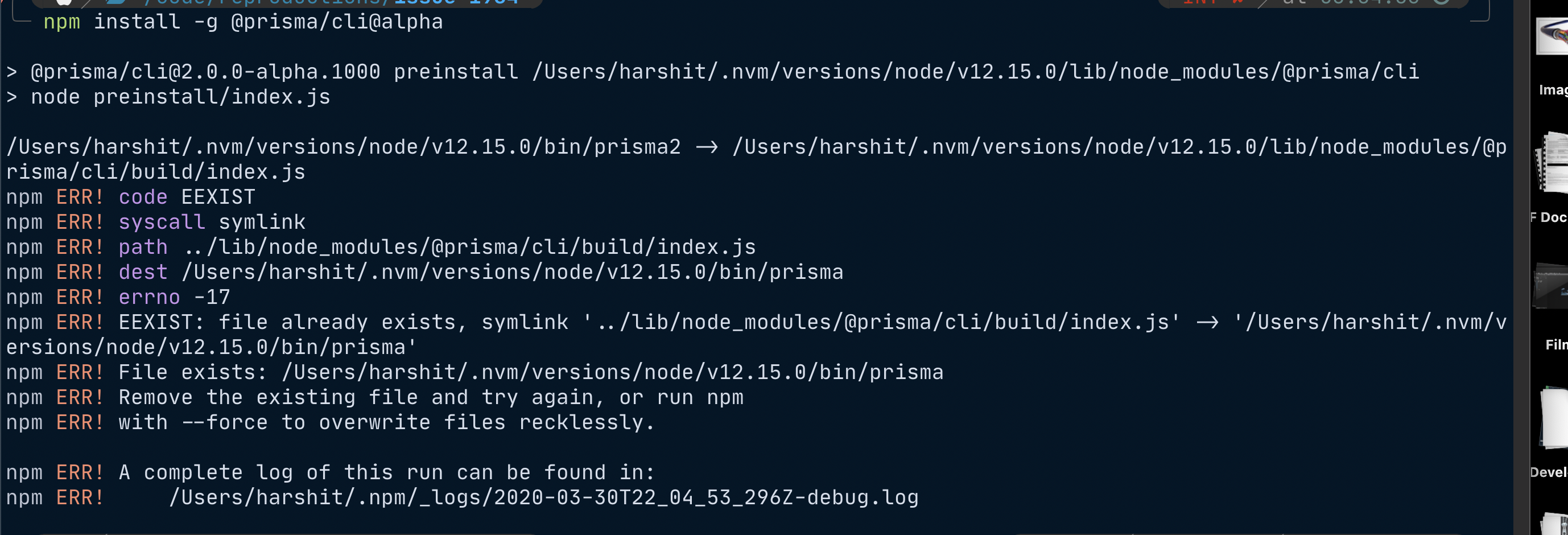 Preinstall hook for `prisma` package detection and handling · Issue ...