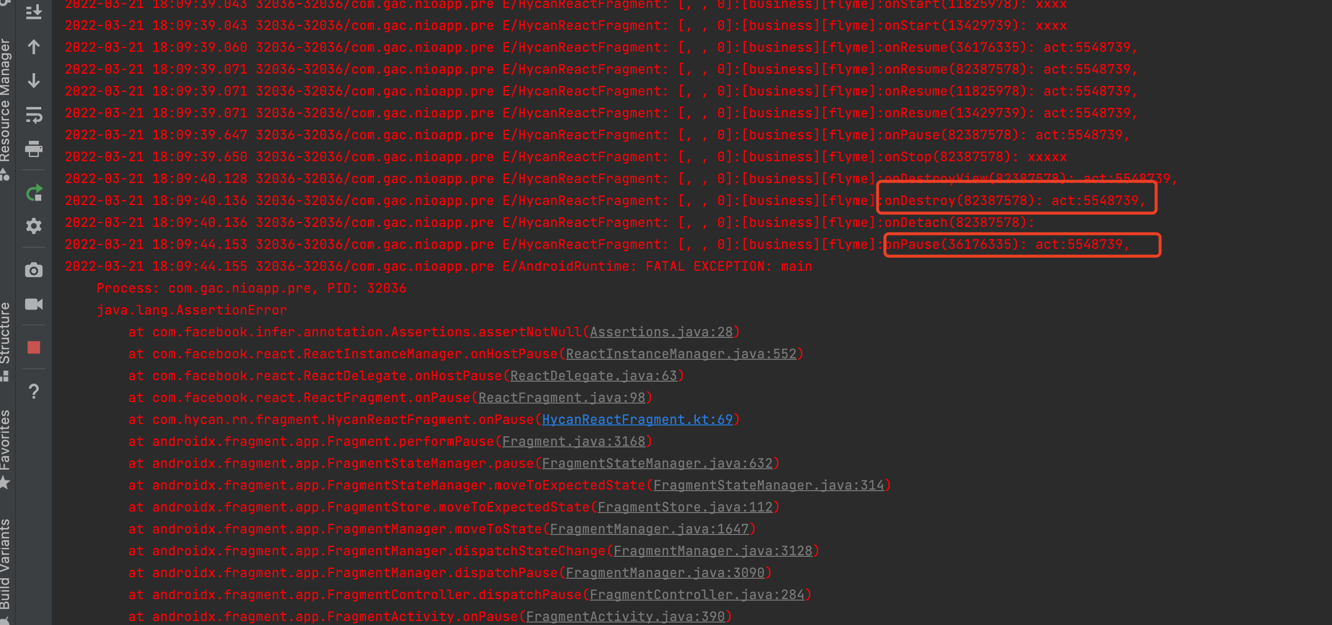 [Android] [Fixed] com.facebook.infer.annotation.Assertions