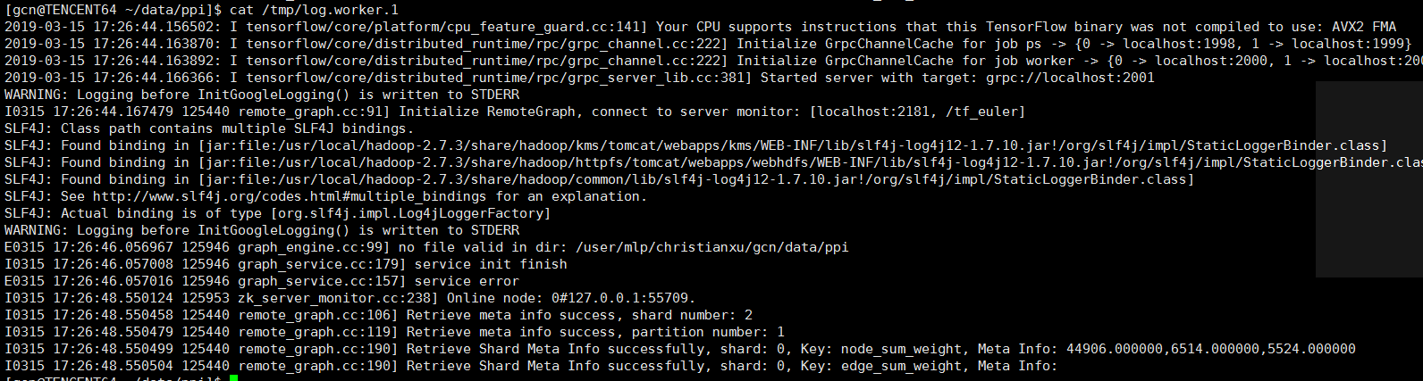 分布式训练shared_num>1,hdfs数据都download到一个里面 · Issue #64 · alibaba/euler · GitHub