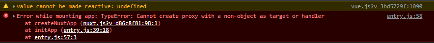 Error while mounting app after upgrade to Nuxt 3.4 and ssr = false ...