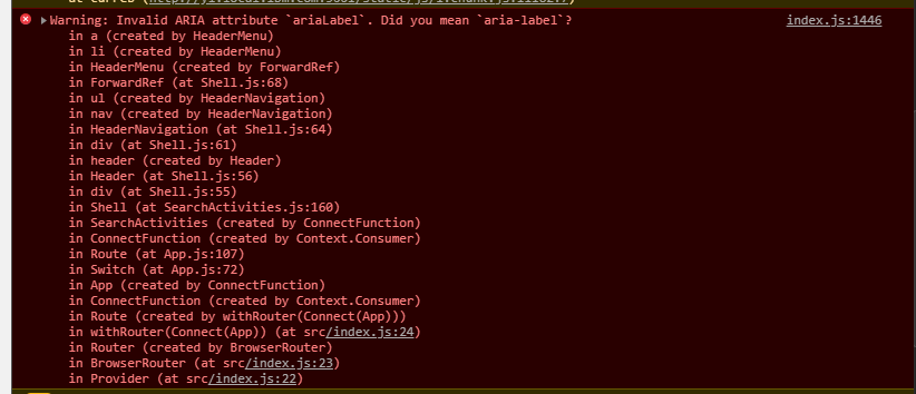 React UI Shell components don't set 'aria-label' attribute · Issue ...