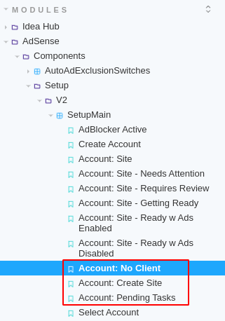 Implement UI for new AdSense setup account components · Issue #4763 ...