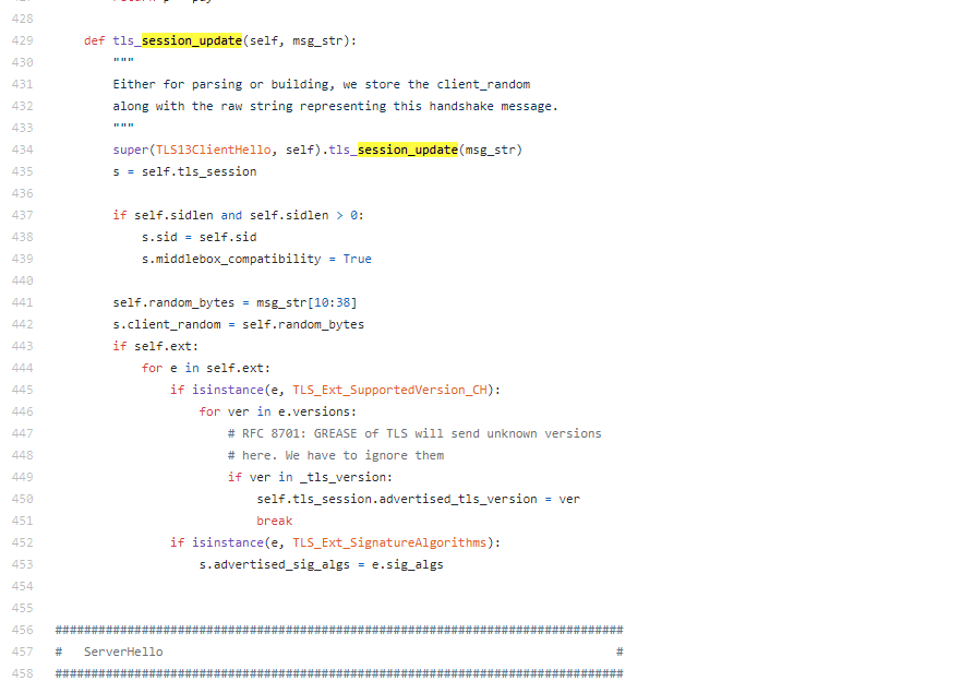 `gmt_unix_time` not set in `TLS13ClientHello` so `tls_session_update ...