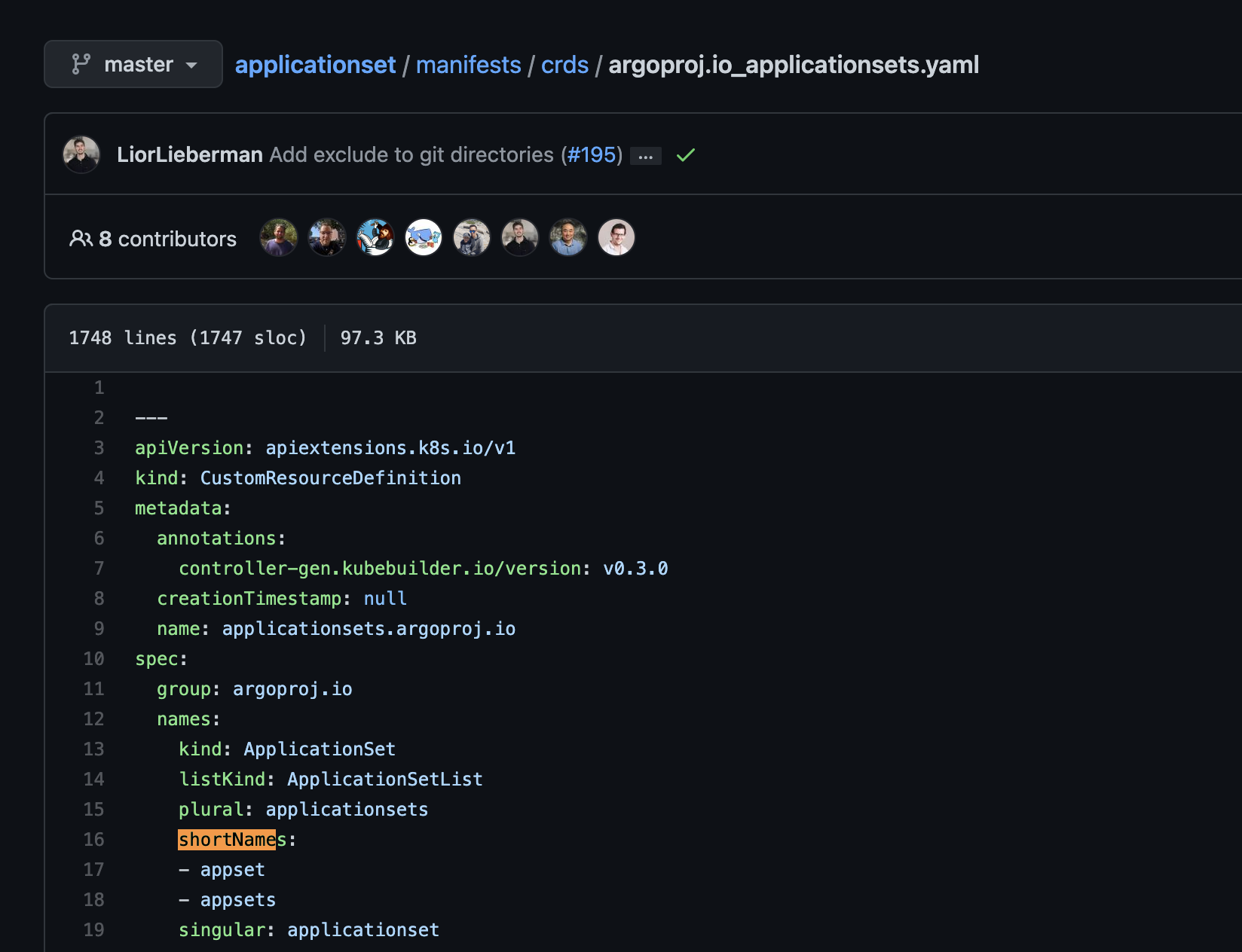 [applicationset] applicationsets.argoproj.io "shortNames" value · Issue ...