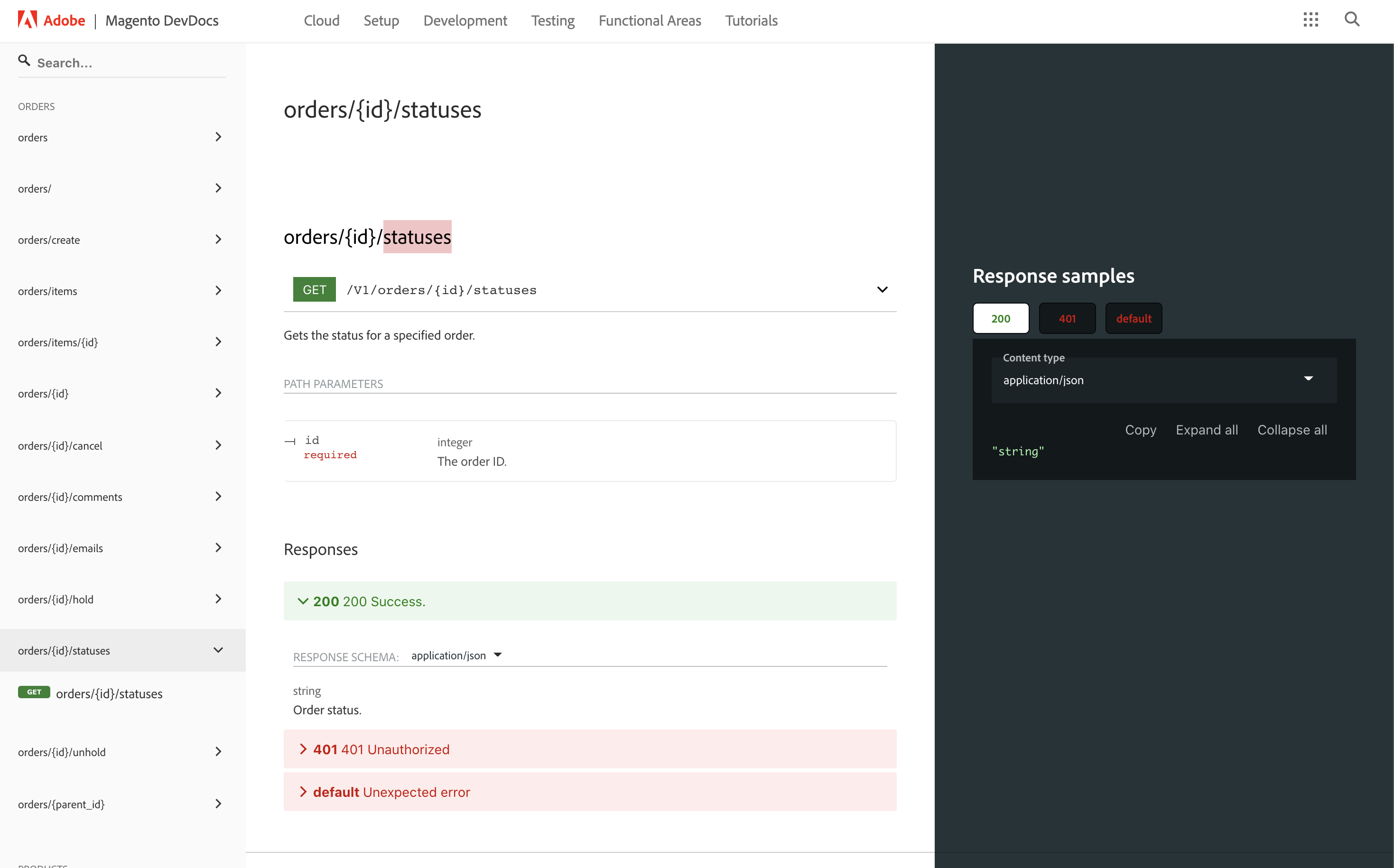 Missing REST API info: Order statuses · Issue #7084 · magento/magento2 ...
