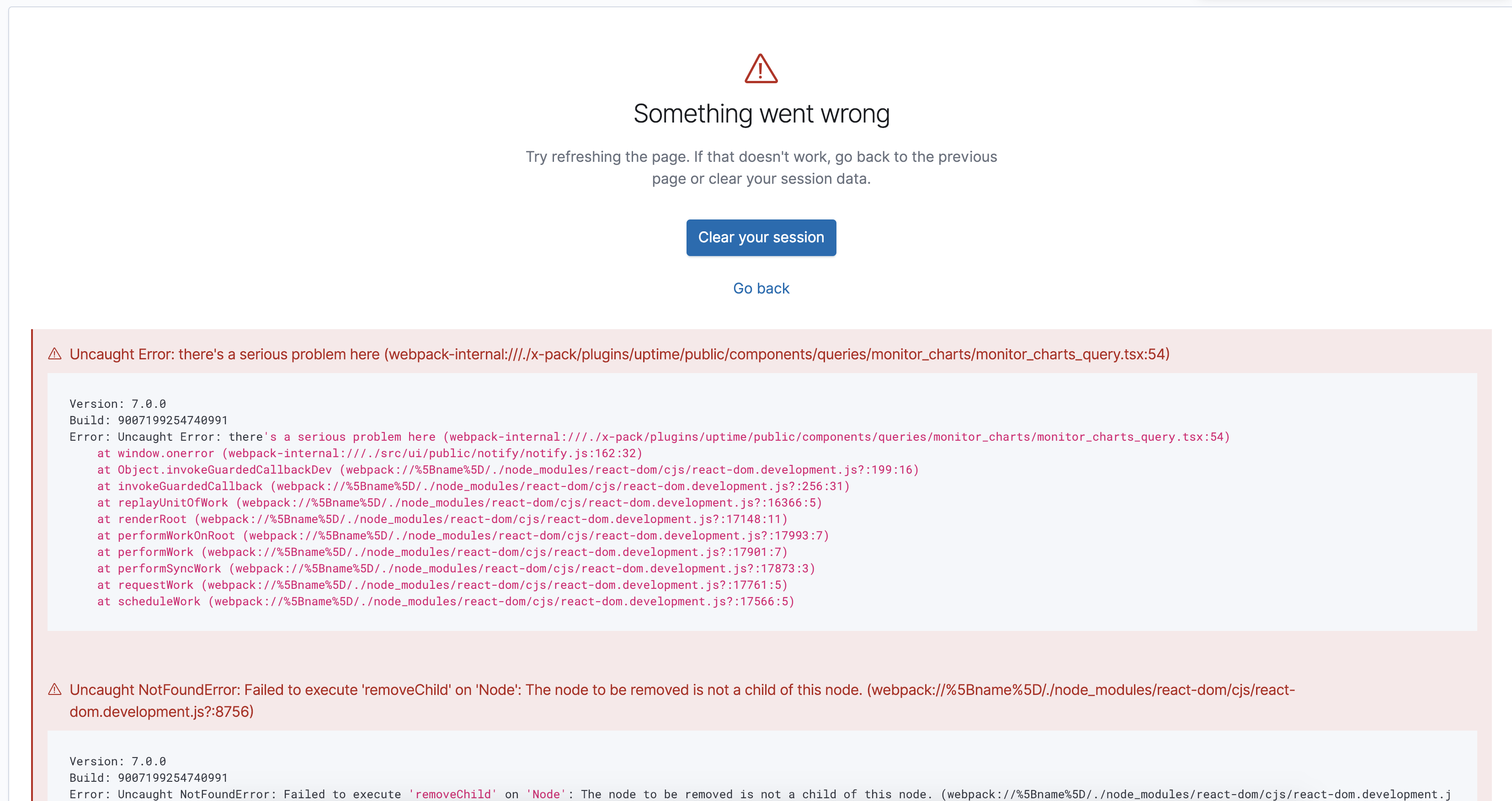 [Uptime] Catch client errors · Issue #30446 · elastic/kibana · GitHub
