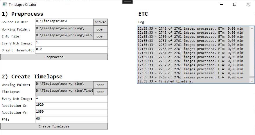 GitHub - ellow7/Timelapse-Creator: Timelapse Creator