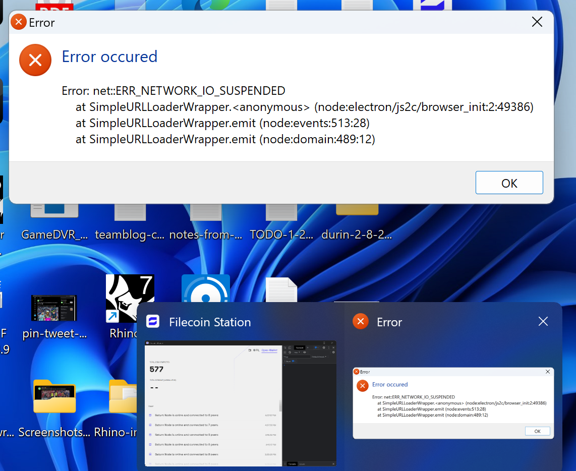ERR_NETWORK_IO_SUSPENDED · Issue #485 · CheckerNetwork/desktop · GitHub