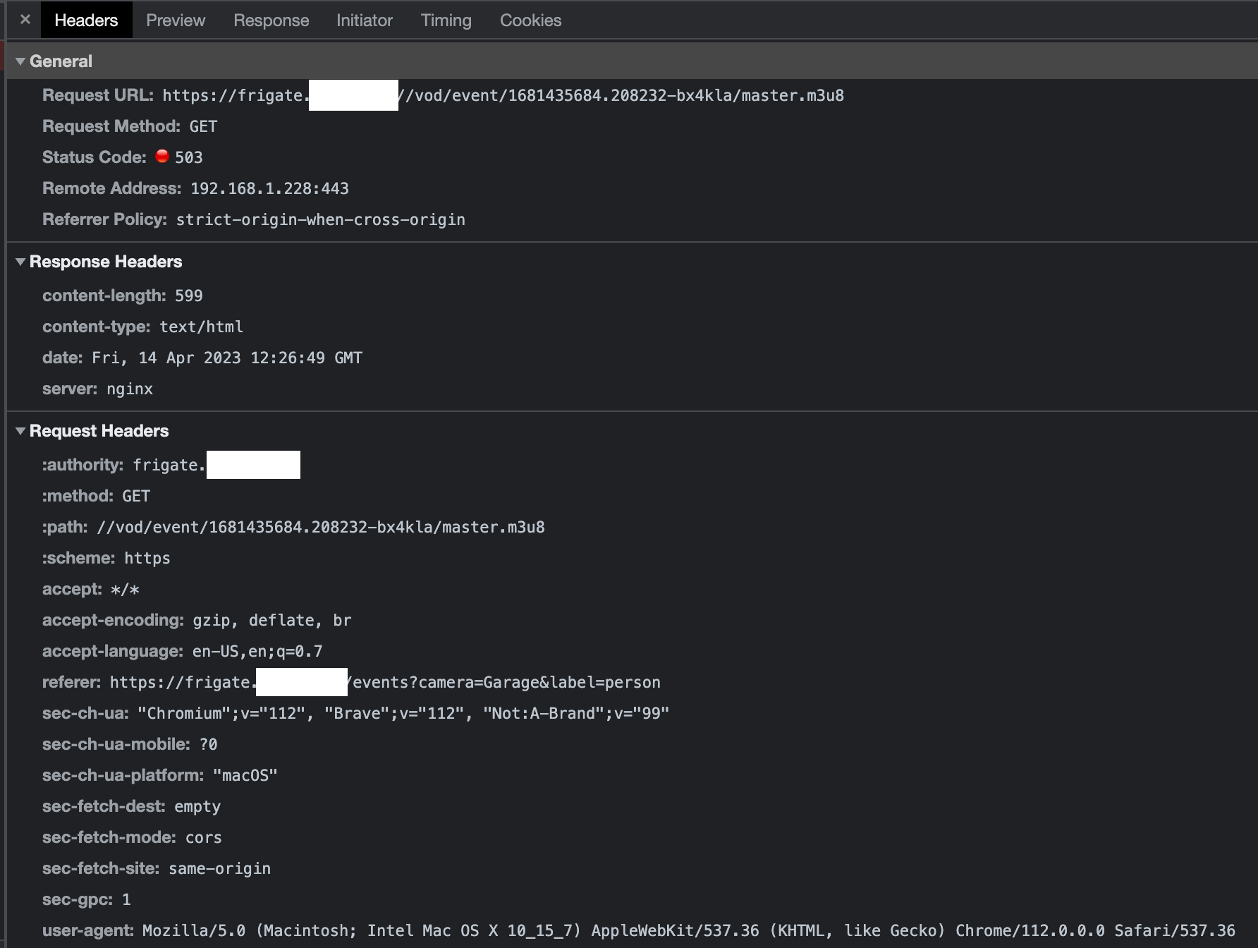 [Support] "The media could not be loaded, either because the server or