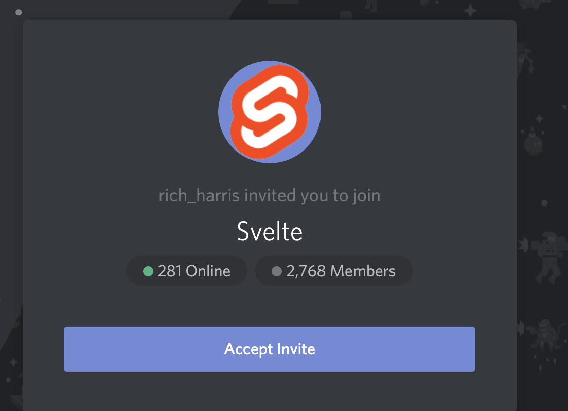 Created invite link