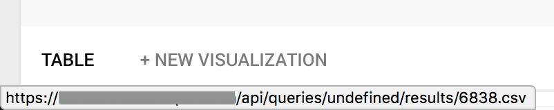 Download dataset for unsaved query causing Internal Server Error ...