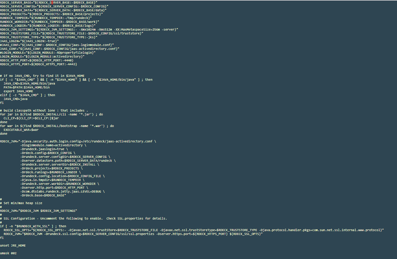 parameter added ad rundeck issue
