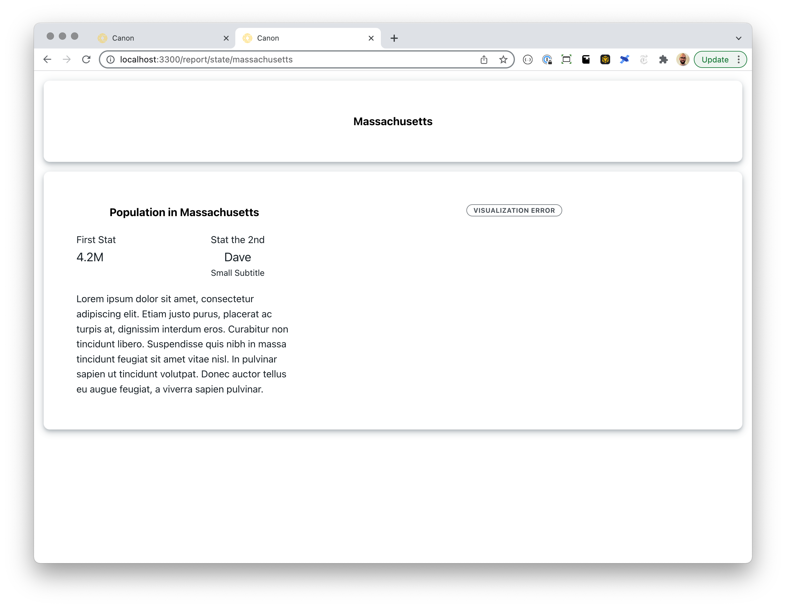 initial styles and layout for frontend report by davelandry · Pull Request 1357 · Datawheel