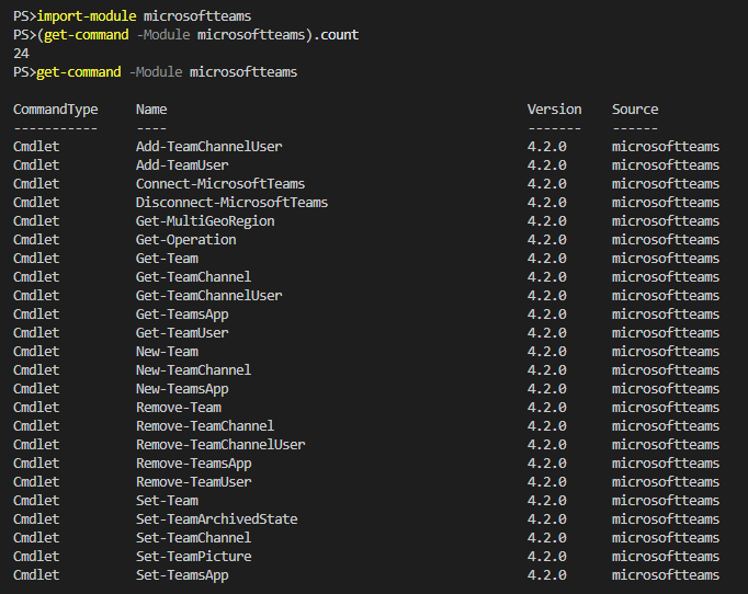 Cmdlets not in latest Module release · Issue #9237 · MicrosoftDocs ...
