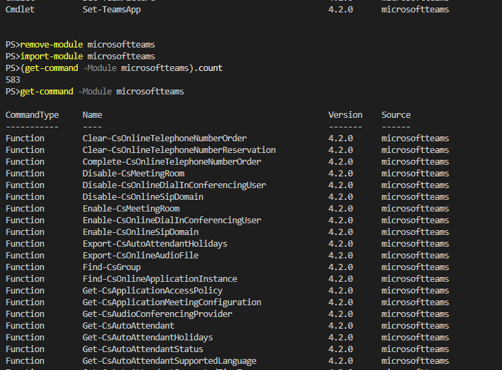 Cmdlets not in latest Module release · Issue #9237 · MicrosoftDocs ...