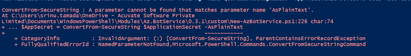 New-AzBotService command is not working · Issue #16131 · Azure/azure ...