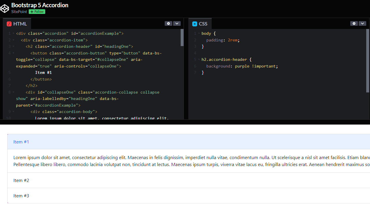 Accordion header background color doesn't obey css · Issue 36445