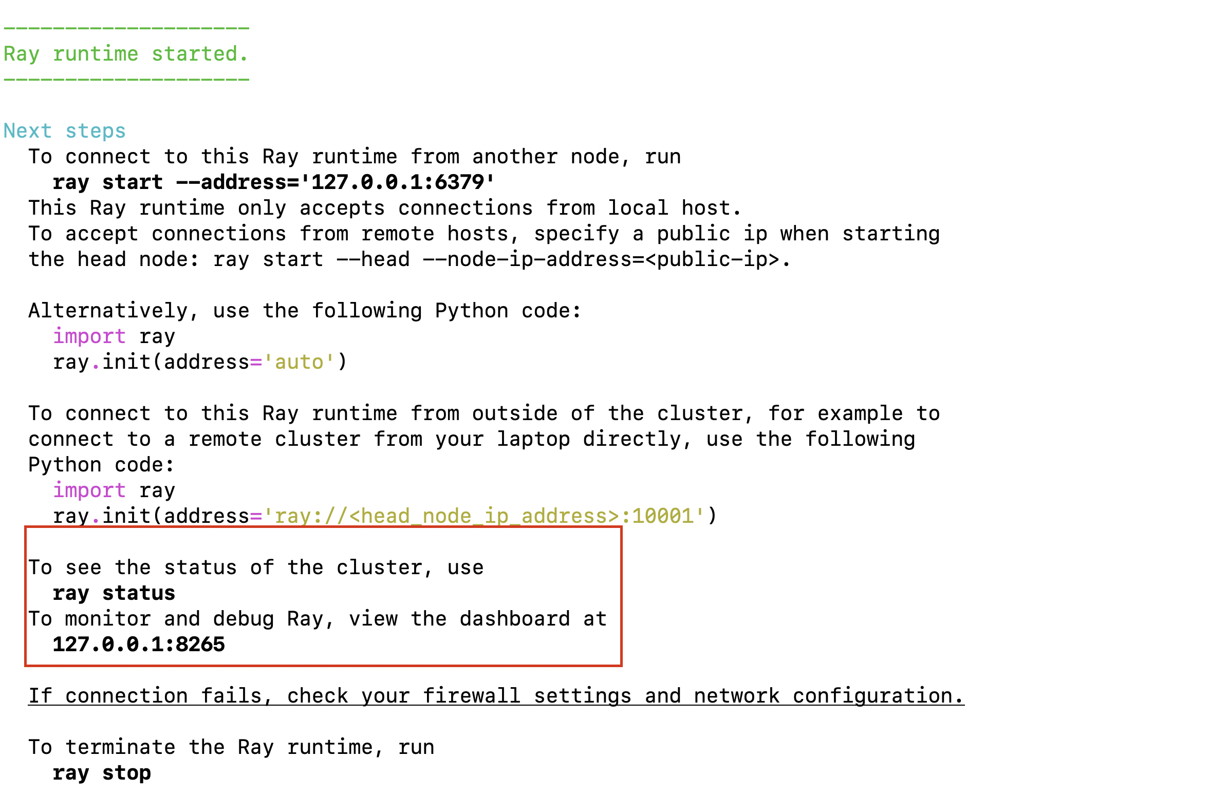 [RFC][CLI] Add dashboard link to ray start by rkooo567 · Pull Request ...