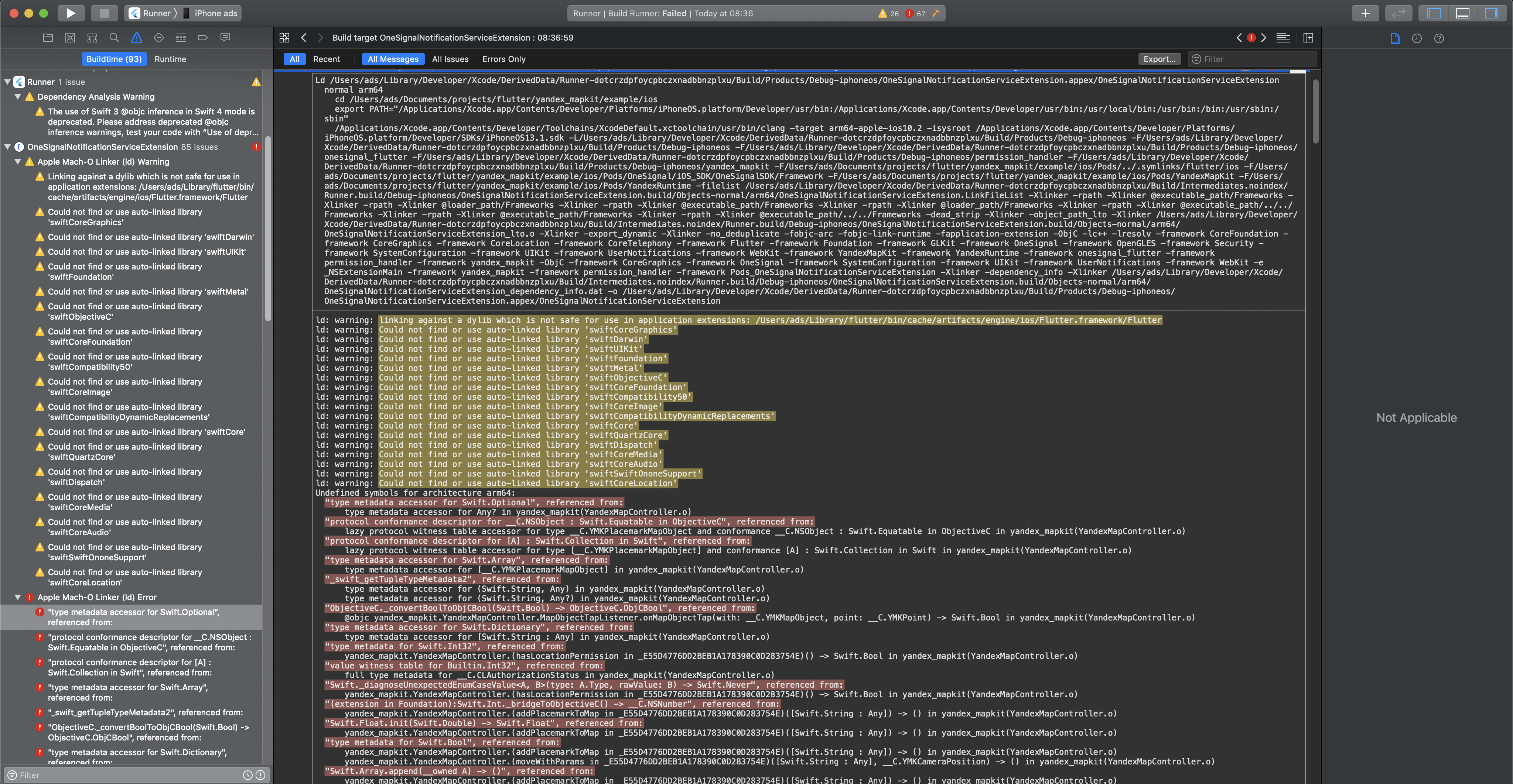 Unable to build for IOS · Issue #43152 · flutter/flutter · GitHub