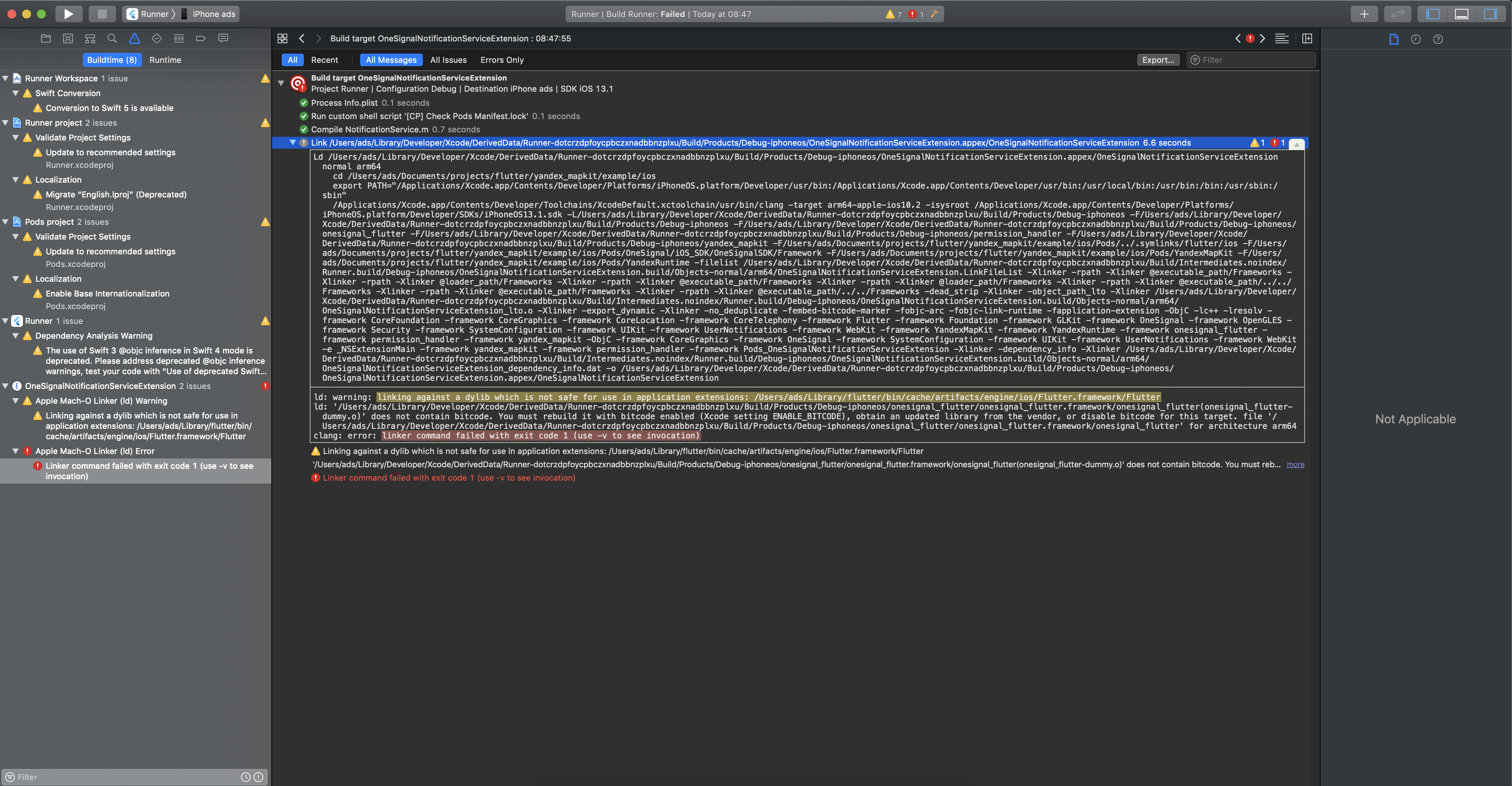 Unable to build for IOS · Issue #43152 · flutter/flutter · GitHub