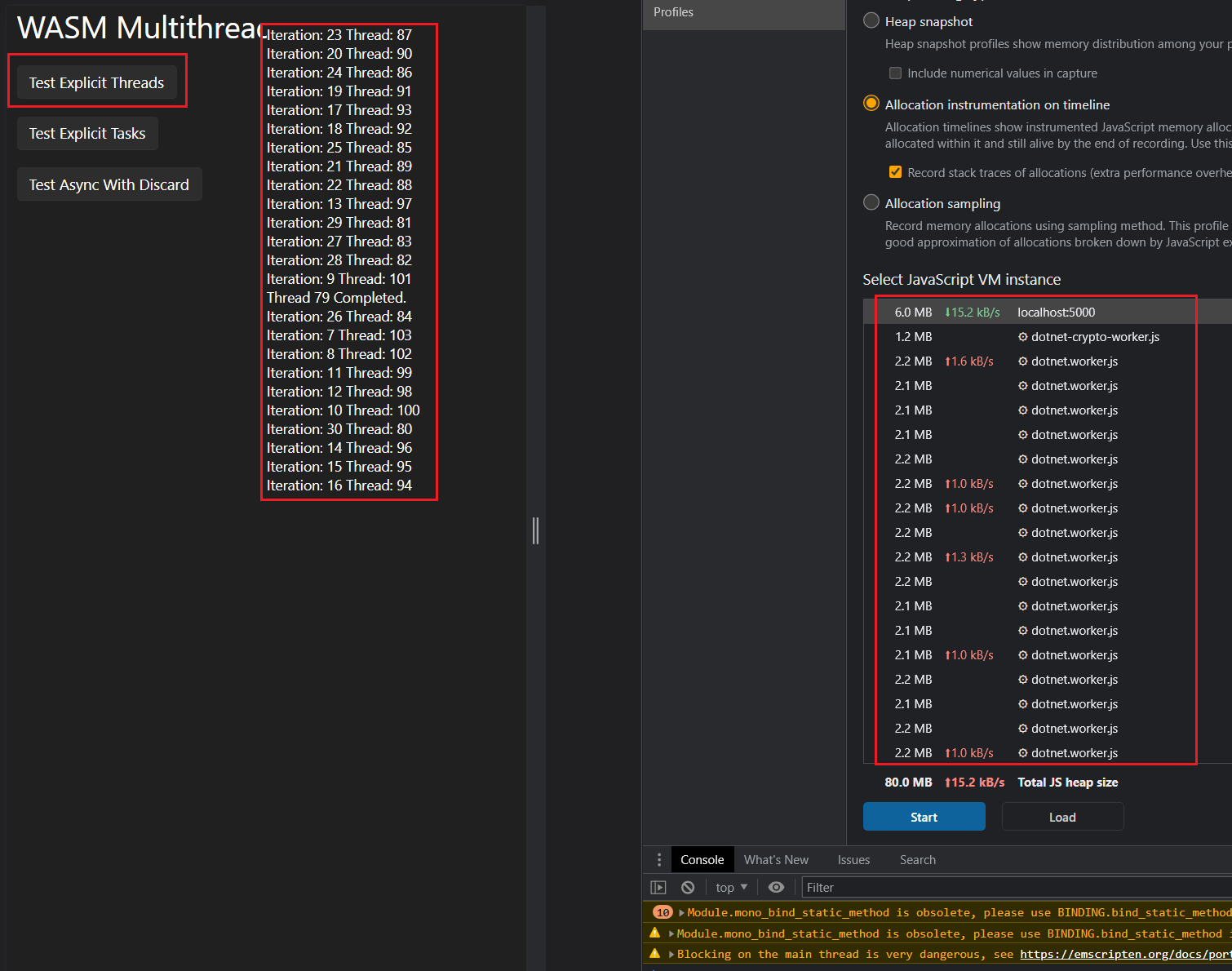 Multithreading Working