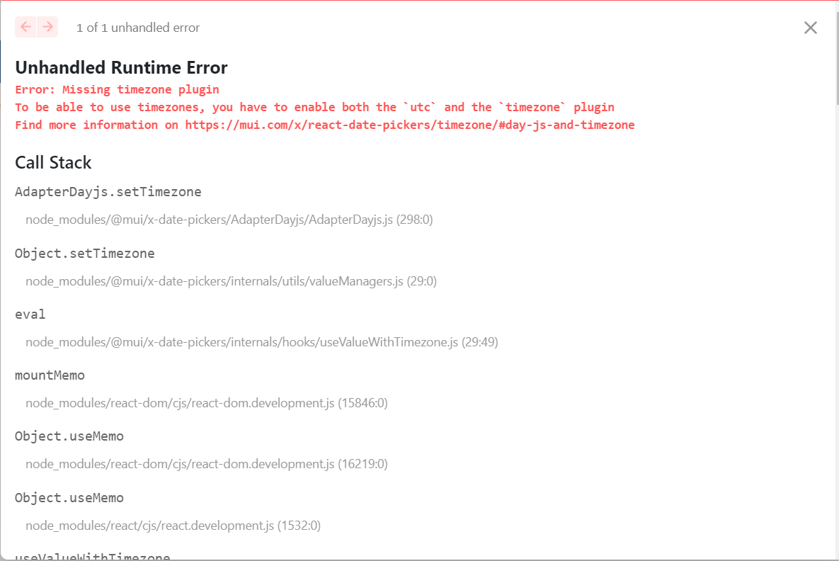 [pickers] Timezone with Day.js requires to extend dayjs in the same