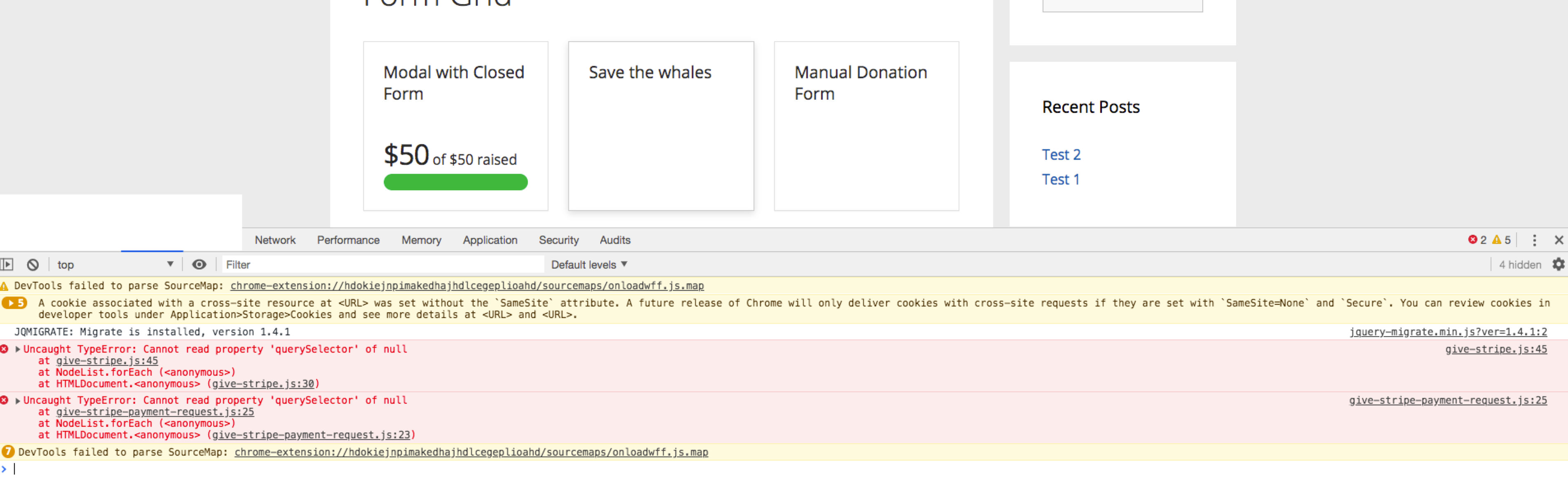 fix: Stripe payments don't work in form grid if grid [modal + has a ...