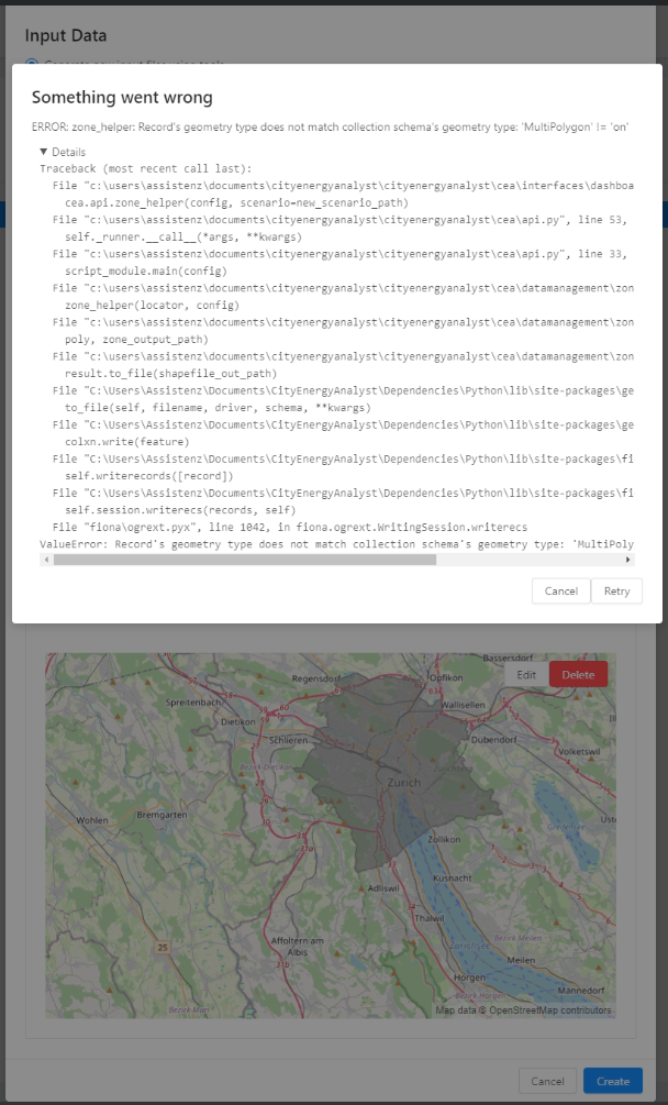 zone_helper: Record's geometry type does not match collection schema's ...